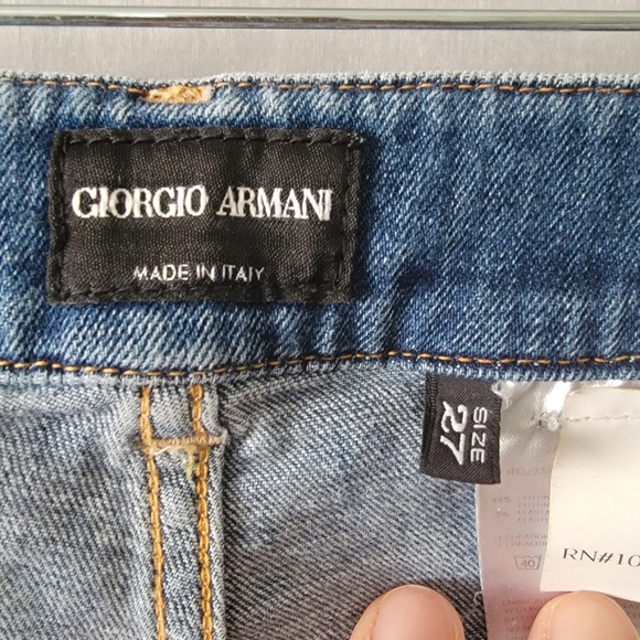 Giorgio Armani Blue Denim Women's Jeans Size 27 - Picture 3 of 15